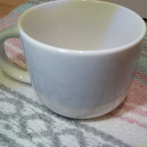 4/$15 Place and Time mug with Penguin family Blue & White Silver Outline - Picture 3 of 6